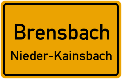 Straßenverzeichnis Brensbach Nieder-Kainsbach