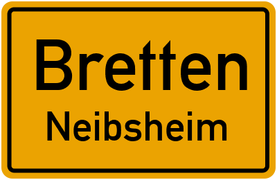 Straßenverzeichnis Bretten Neibsheim