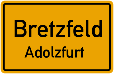 Ortsschild Bretzfeld Adolzfurt