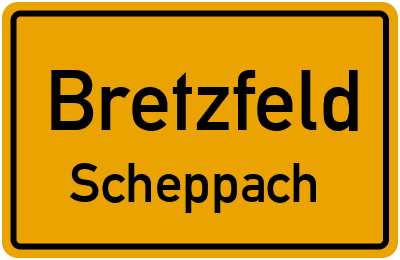 Straßenverzeichnis Bretzfeld Scheppach