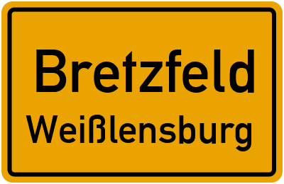 Straßenverzeichnis Bretzfeld Weißlensburg