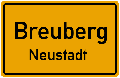 Ortsschild Breuberg Neustadt