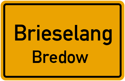 Ortsschild Brieselang Bredow