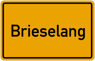 Ortsschild von Gemeinde Brieselang in Brandenburg