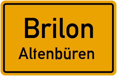 Straßenverzeichnis Brilon Altenbüren