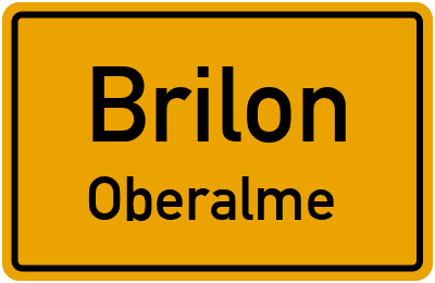 Straßenverzeichnis Brilon Oberalme