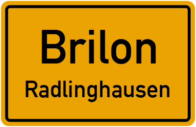 Straßenverzeichnis Brilon Radlinghausen