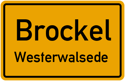 Straßenverzeichnis Brockel Westerwalsede