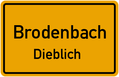 Straßenverzeichnis Brodenbach Dieblich