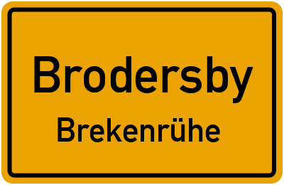 Straßenverzeichnis Brodersby Brekenrühe