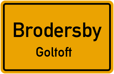 Straßenverzeichnis Brodersby Goltoft