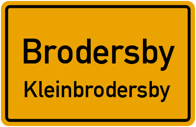 Straßenverzeichnis Brodersby Kleinbrodersby