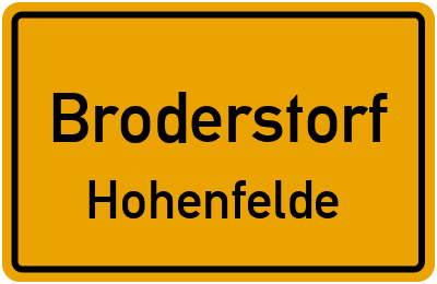 Straßenverzeichnis Broderstorf Hohenfelde