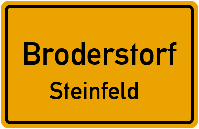 Straßenverzeichnis Broderstorf Steinfeld