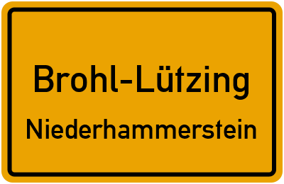 Straßenverzeichnis Brohl-Lützing Niederhammerstein