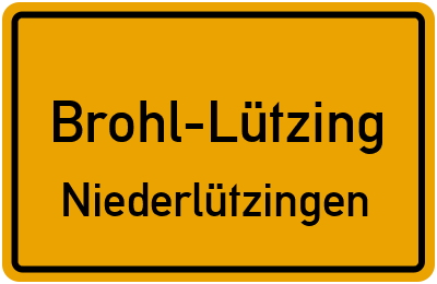 Straßenverzeichnis Brohl-Lützing Niederlützingen