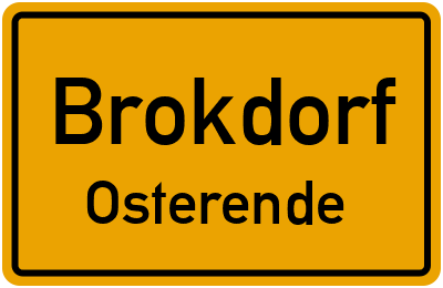 Straßenverzeichnis Brokdorf Osterende