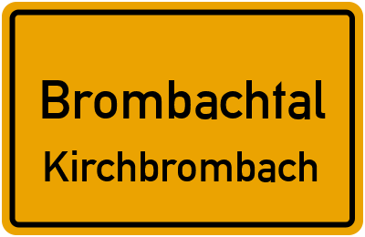 Straßenverzeichnis Brombachtal Kirchbrombach