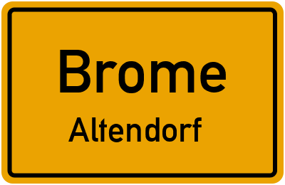 Straßenverzeichnis Brome Altendorf