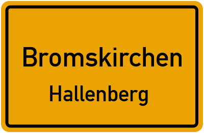 Straßenverzeichnis Bromskirchen Hallenberg
