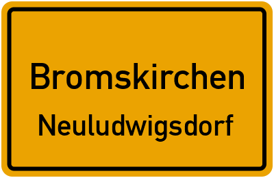 Straßenverzeichnis Bromskirchen Neuludwigsdorf