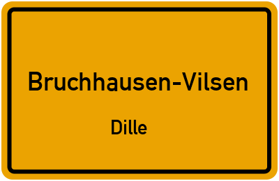 Straßenverzeichnis Bruchhausen-Vilsen Dille