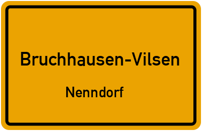 Ortsschild Bruchhausen-Vilsen Nenndorf