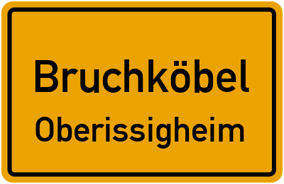 Ortsschild Bruchköbel Oberissigheim