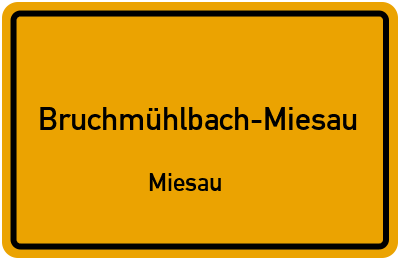 Straßenverzeichnis Bruchmühlbach-Miesau Miesau