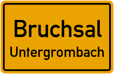 Straßenverzeichnis Bruchsal Untergrombach