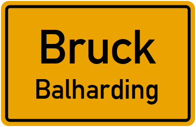 Straßenverzeichnis Bruck Balharding