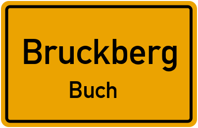 Ortsschild Bruckberg Buch
