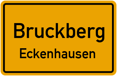 Ortsschild Bruckberg Eckenhausen