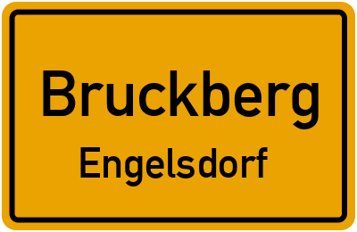 Ortsschild Bruckberg Engelsdorf