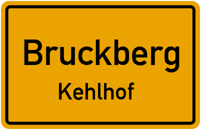 Ortsschild Bruckberg Kehlhof