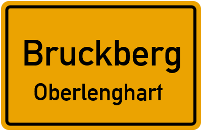 Ortsschild Bruckberg Oberlenghart