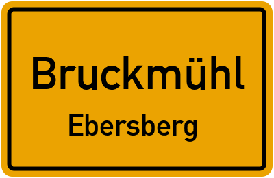 Straßenverzeichnis Bruckmühl Ebersberg