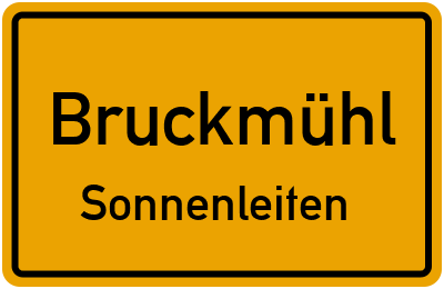 Straßenverzeichnis Bruckmühl Sonnenleiten