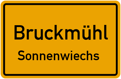 Straßenverzeichnis Bruckmühl Sonnenwiechs