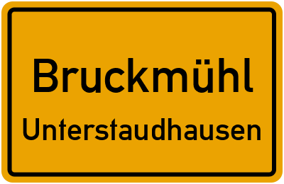 Straßenverzeichnis Bruckmühl Unterstaudhausen