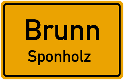 Straßenverzeichnis Brunn Sponholz
