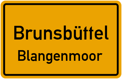 Straßenverzeichnis Brunsbüttel Blangenmoor