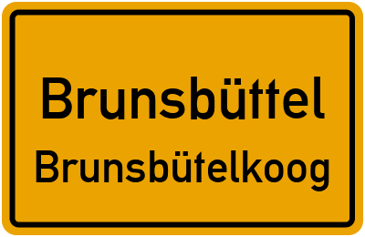 Straßenverzeichnis Brunsbüttel Brunsbütelkoog