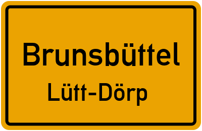Straßenverzeichnis Brunsbüttel Lütt-Dörp