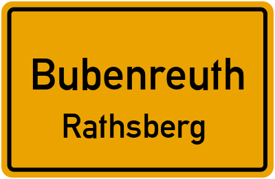 Straßenverzeichnis Bubenreuth Rathsberg