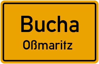 Straßenverzeichnis Bucha Oßmaritz