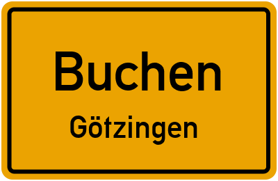 Straßenverzeichnis Buchen Götzingen