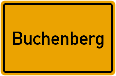 Ortsschild von Buchenberg in Bayern