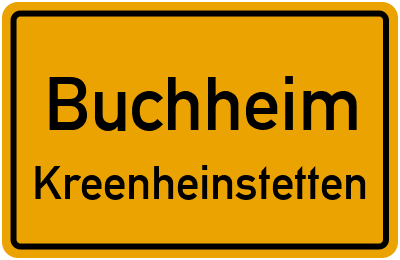 Straßenverzeichnis Buchheim Kreenheinstetten