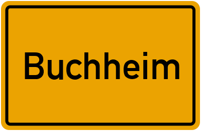 Ortsschild von Buchheim in Baden-Württemberg
